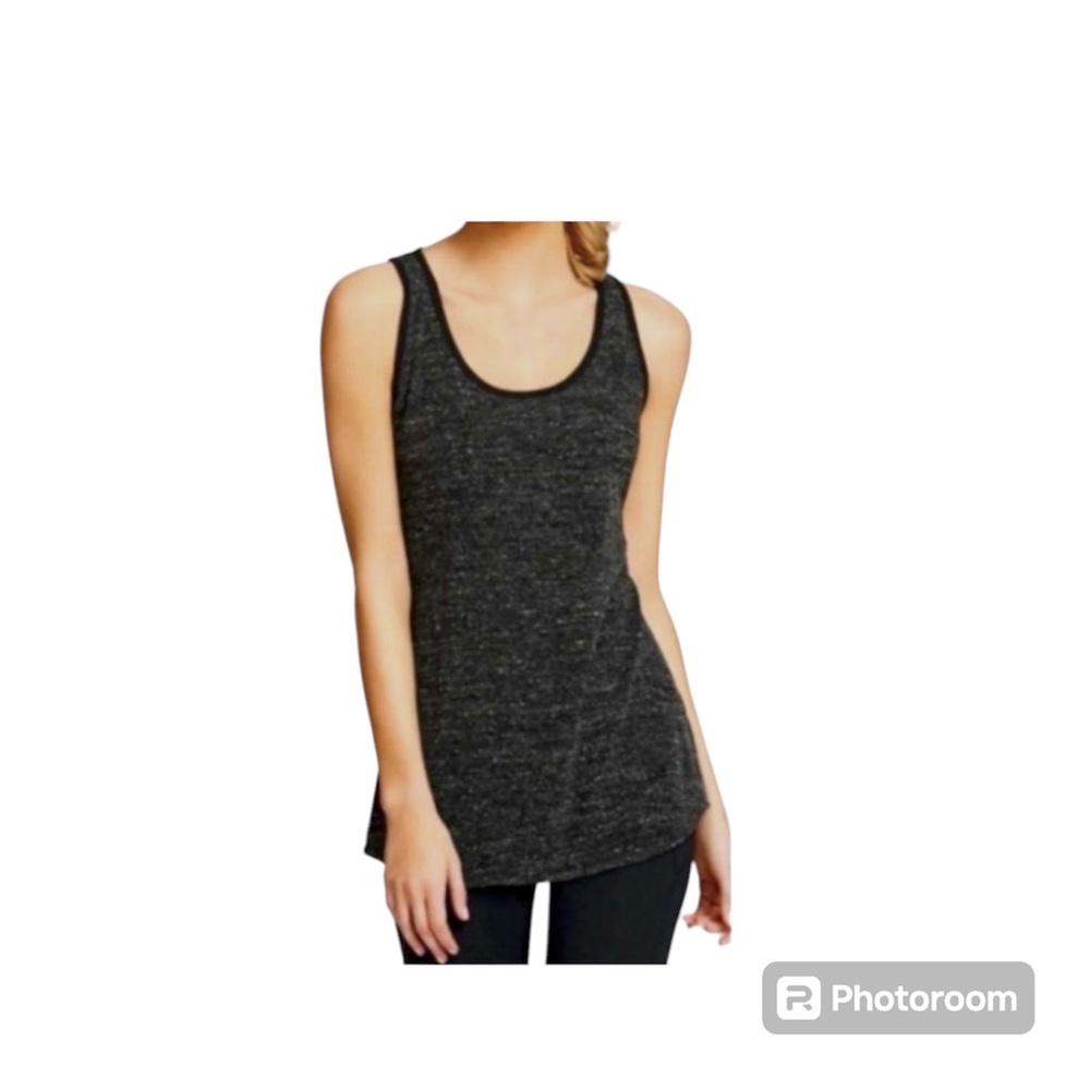 NWOT Cabi Style #932 Glee Black Gray Racerback Tank Top Size XS